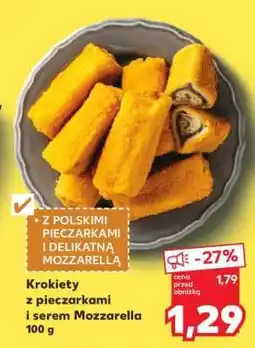 Kaufland Krokiety z pieczarkami i serem Mozzarella 100 g oferta