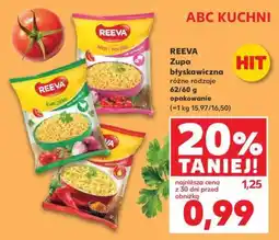Kaufland REEVA Zupa błyskawiczna różne rodzaje oferta