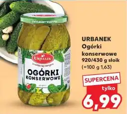 Kaufland URBANEK Ogórki konserwowe 920/430 g słoik oferta