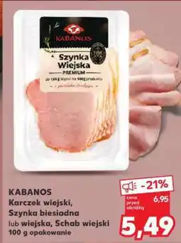 Kaufland KABANOS Karczek wiejski, Szynka biesiadna lub wiejska, Schab wiejski oferta
