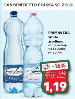 Kaufland PRIMAVERA Woda źródlana oferta