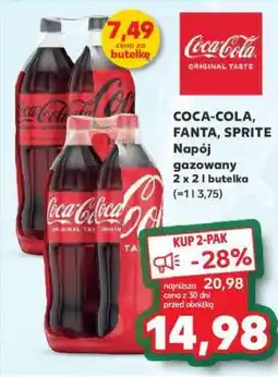 Kaufland COCA-COLA, FANTA, SPRITE Napój gazowany 2 x 2 l butelka oferta