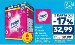 Kaufland PINKY Proszek do prania różne rodzaje 6 kg opakowanie oferta