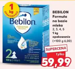 Kaufland BEBILON Formuła na bazie mleka 2, 3, 4, 5 1 kg opakowanie oferta