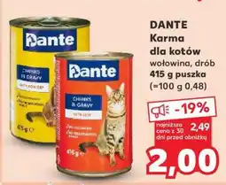 Kaufland DANTE Karma dla kotów wołowina, drób 415 g puszka oferta