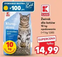 Kaufland Żwirek dla kotów 10 kg opakowanie oferta