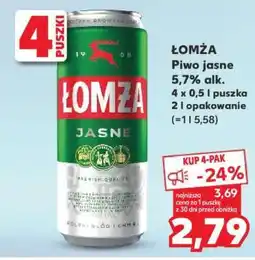 Kaufland ŁOMŻA Piwo Jasne 5,7% alk oferta