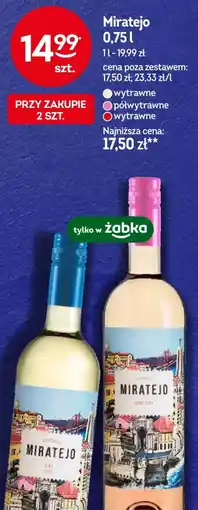 Żabka Wino Miratejo oferta