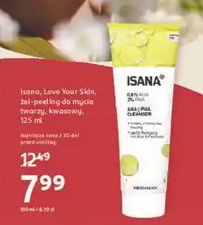 Rossmann Żel-peeling do mycia twarzy aloes i pantenol Isana oferta