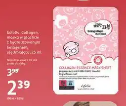 Rossmann Maska w płachcie ujędrniająca z kolagenem Esfolio oferta