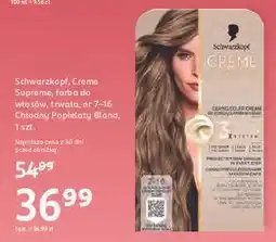 Rossmann Farma do włosów 7-16 Schwarzkopf Creme Supreme oferta