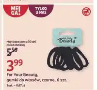 Rossmann Gumki do włosów czarne For Your Beauty Basic oferta