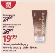 Rossmann Krem rozświetlający do twarzy i ciała Lirene Coconut Shine oferta