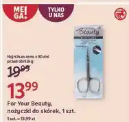 Rossmann Nożyczki do skórek For Your Beauty oferta