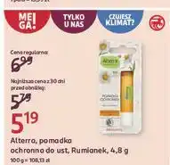 Rossmann Pomadka do ust rumiankowa Alterra oferta