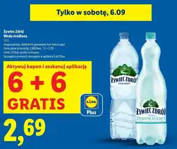 Lidl Woda delikatnie musująca Żywiec Zdrój oferta
