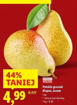 Lidl Gruszka klapsa oferta