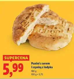 Lidl Panini z serem i szynką indyka oferta