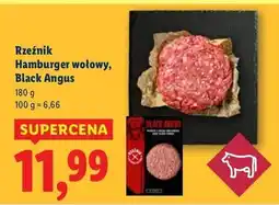 Lidl Hamburger wołowy black angus Rzeźnik Codzienna Dostawa oferta