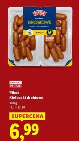 Lidl Kiełbaski drobiowe Pikok oferta
