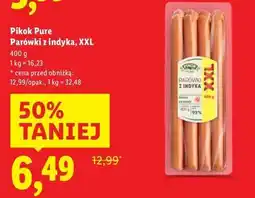 Lidl Parówki z indyka xxl Pikok Pure oferta