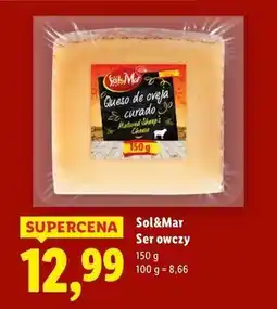 Lidl Ser z mleka krowiego owczego i koziego dojrzewający Sol&Mar oferta