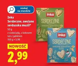 Lidl Owsiane serduszka musli z czekoladą Inka Serdeczne oferta