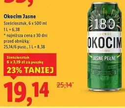 Lidl Piwo Okocim Jasne Okocimskie oferta