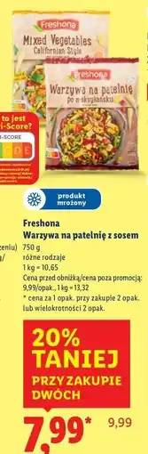 Lidl Warzywa na patelnię kalifornijskie Freshona oferta