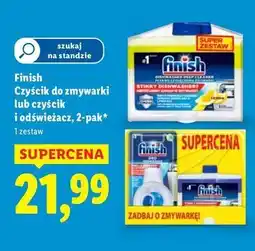 Lidl Środek do czyszczenia zmywarek + odświeżacz Finish Do Czyszczenia Zmywarek oferta