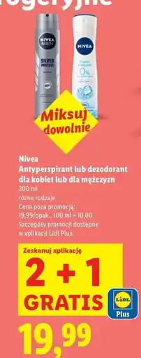 Lidl Antyperspirant Nivea Fresh Natural oferta