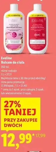 Lidl Mleczko do ciała intensywnie regenerujący Eveline Cosmetics oferta