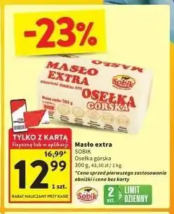 Intermarche Masło osełka górska Sobik oferta