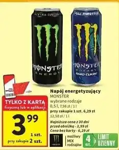 Intermarche Napój energetyczny zero Monster Energy Full Throtle oferta