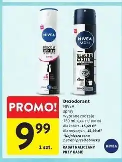 Intermarche Antyperspirant original Nivea Men Invisible Black & White oferta