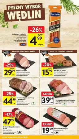 Intermarche Kabanosy drobiowe Tarczyński Exclusive oferta