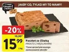 Intermarche Pasztet ze śliwką Prosto Z Wędliniarni oferta