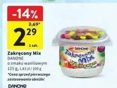 Intermarche Jogurt z drażami wanilia Danone Zakręcony Mix oferta