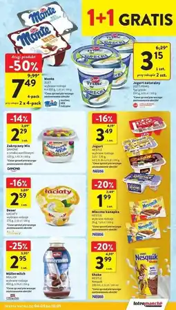 Intermarche Deser śmietankowy Zott Monte White oferta