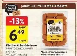 Intermarche Kiełbaski bankietowe z kurcząt Intermarche Prosto Z Wędliniarni oferta