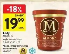 Intermarche Lody almond Algida Magnum oferta
