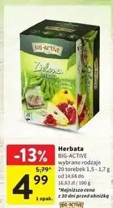 Intermarche Herbata z pigwą i granatem Big-Active Zielona oferta