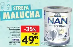 Intermarche Mleko 2 Nestle Nan Optipro Plus oferta