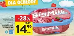 Intermarche Lody truskawkowe intense Algida Big Milk oferta