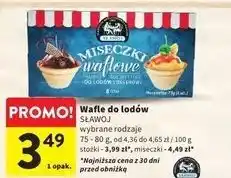 Intermarche Wafle do lodów stożki Sławoj oferta