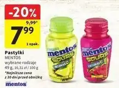 Intermarche Pastylki z witaminą c truskawkowe Mentos oferta