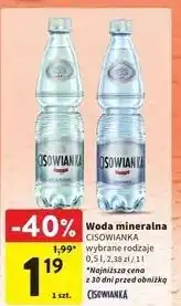Intermarche Woda niegazowana Cisowianka oferta
