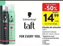 Intermarche Pianka do włosów ultra strong Taft Volume oferta