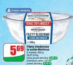 Dino Filety śledziowe w sosie śmietanowym Marinus oferta