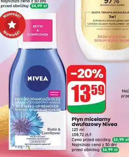 Dino Płyn do demakijażu oczu dwufazowy usuwa wodoodporny makijaż biotyna i ekstrakt z bławatka Nivea oferta